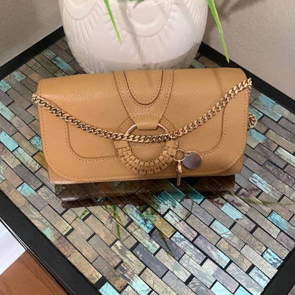 New Without SeeTag by Chloe  Hana Large Leather Wallet on a Chain - Picture 5 of 17